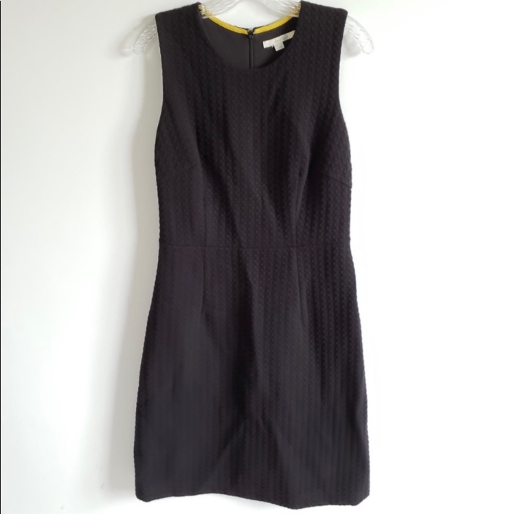 Boden Black Audrey Jacquard Sleeveless Dress
